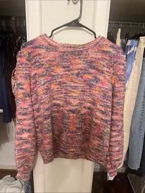 J Crew Multicolor Marled Crewneck Sweater - Women